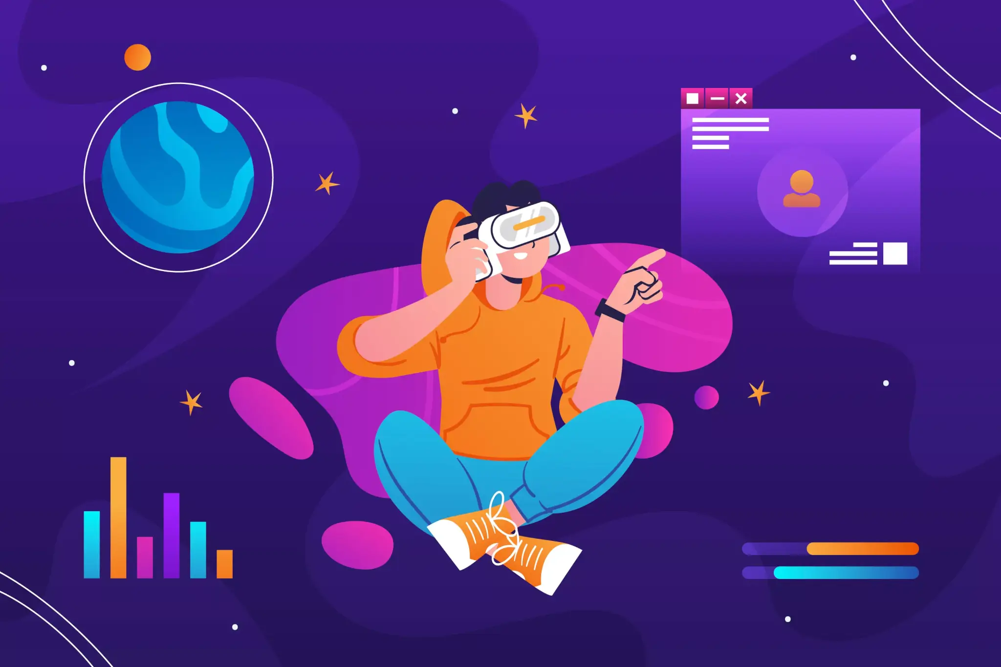 Modern gaming setup illustrating industry trends